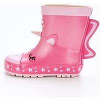 V By Very Girls Toezone Unicorn Wellies - Pink