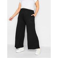 Yours Wide Leg Trouser Black
