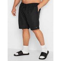 Badrhino Plain Swim Shorts - Black