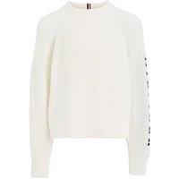 Tommy Hilfiger Girls Monotype Sweater - White