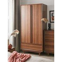 Very Home Marcel 2 Door, 1 Drawer Wardrobe - Walnut