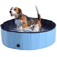 Pawhut Pet Swimming Pool - Blue (100Cm)
