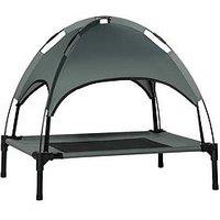 Pawhut Elevated Pet Bed/Foldable Cot Tent Canopy/Instant Shelter Outdoor - 76Cm