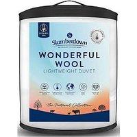 Slumberdown Wonderful Wool Duvet - 200 Gsm Light - White