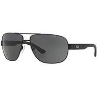 Armani Exchange Rectangle Sunglasses - Black