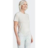 Adidas Performance Train Essentials Cotton 3-Stripes Crop T-Shirt - Grey