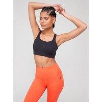 Adidas Performance Tlrd Impact Luxe High-Support Zip Bra - Black