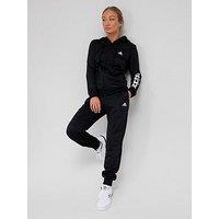 Adidas Sportswear Womens Linear Tracksuit - Black/White