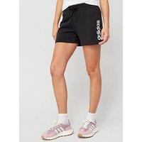 Adidas Sportswear Womens Linear Shorts - Black/White