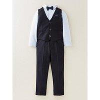 Eve And Milo Children'S Trouser, Waistcoat And Shirt Suit - Navy