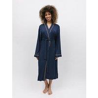 Cyberjammies Navy Knit Long Dressing Gown