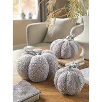 Heaven Sends Boucle Pumpkins Set Of 3