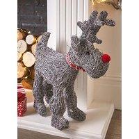 Heaven Sends Rattan Reindeer Christmas Decoration