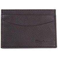 Barbour Amble Leather Card Holder - Dark Brown