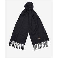 Barbour Plain Lambswool Scarf - Black