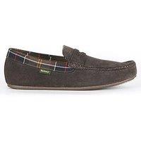 Barbour Porterfield Suede Slippers - Brown