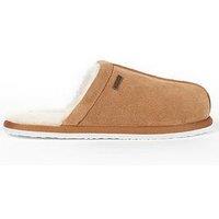 Barbour Leck Suede Slippers - Brown