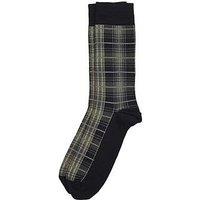 Barbour Blyth Check Socks - Dark Green