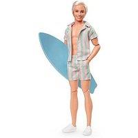 Barbie The Movie: Ken Doll In Pastel Stripes Beach Outfit