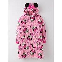Minnie Mouse Hood Detail Fleece Hooded Blanket - Pink