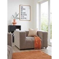 Very Home Jay Fabric Armchair - Taupe - Fsc Certified