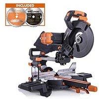 Evolution R255Sms-Db+ Pro-Pack 255Mm Multi-Material Double Bevel Sliding Mitre Saw