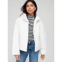 Tommy Jeans Diamond Quilt Jacket - White