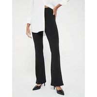 Everyday High Waisted Kick Flare Trouser - Black