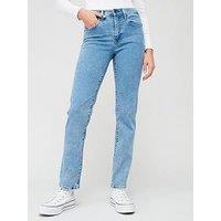 Levi'S 724 High Rise Straight Leg Jean - Cool Bright In Blue