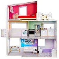 Rainbow High 3-Story Wooden Townhouse Doll House Set