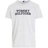 Tommy Hilfiger Boys Logo T-Shirt - New Light Grey Heather