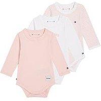 Tommy Hilfiger Baby Girls Body 3 Pack Giftbox - Pink Crystal