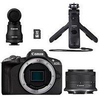 Canon Eos R50 Aps-C Mirrorless Camera Inc Rf-S 18-45Mm Lens Creator Kit - Black