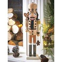 Very Home 50 Cm Christmas Nutcracker Decoration - Natural