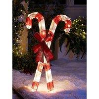 Very Home Candy Canes Outdoor Light Christmas Decoration