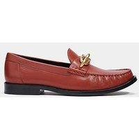 Coach Jess Leather Loafer- Rust