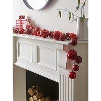 Very Home 5Ft Red Bauble Pre Lit Christmas Lights