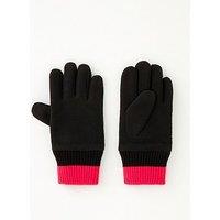 V By Very Girls Fleece Gloves - Black