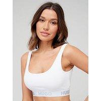 Hugo Sporty Logo Bralette - White