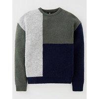 V By Very Boys Patch Knitted Jumper - Multi