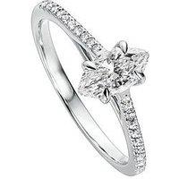 Created Brilliance Emily 9Ct White Gold 0.75Ct Marquise Lab Grown Diamond Ring