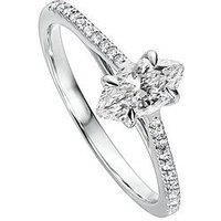 Created Brilliance Emily 9Ct White Gold 0.75Ct Marquise Lab Grown Diamond Ring