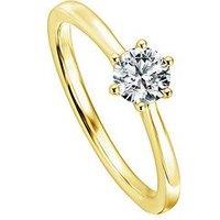 Created Brilliance Charlotte 9Ct Yellow Gold 0.50Ct Lab Grown Diamond Ring