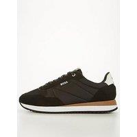 Hugo Boss Footwear Kai_Runn Leather Black Sneaker/Trainer