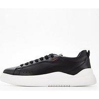 Hugo Blake Leather Trainer - Black/White