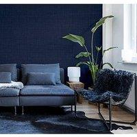Arthouse Weave Texture Navy Wallpaper
