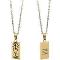 Treat Republic Personalised Heart Tarot Card Necklace