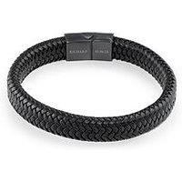 Treat Republic Personalised Men'S Leather Braided Bracelet