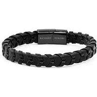 Treat Republic Personalised Men'S Leather Chevron Bracelet