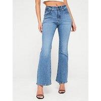 Levi'S 726 High-Rise Flare Jeans - Blue Wave Mid